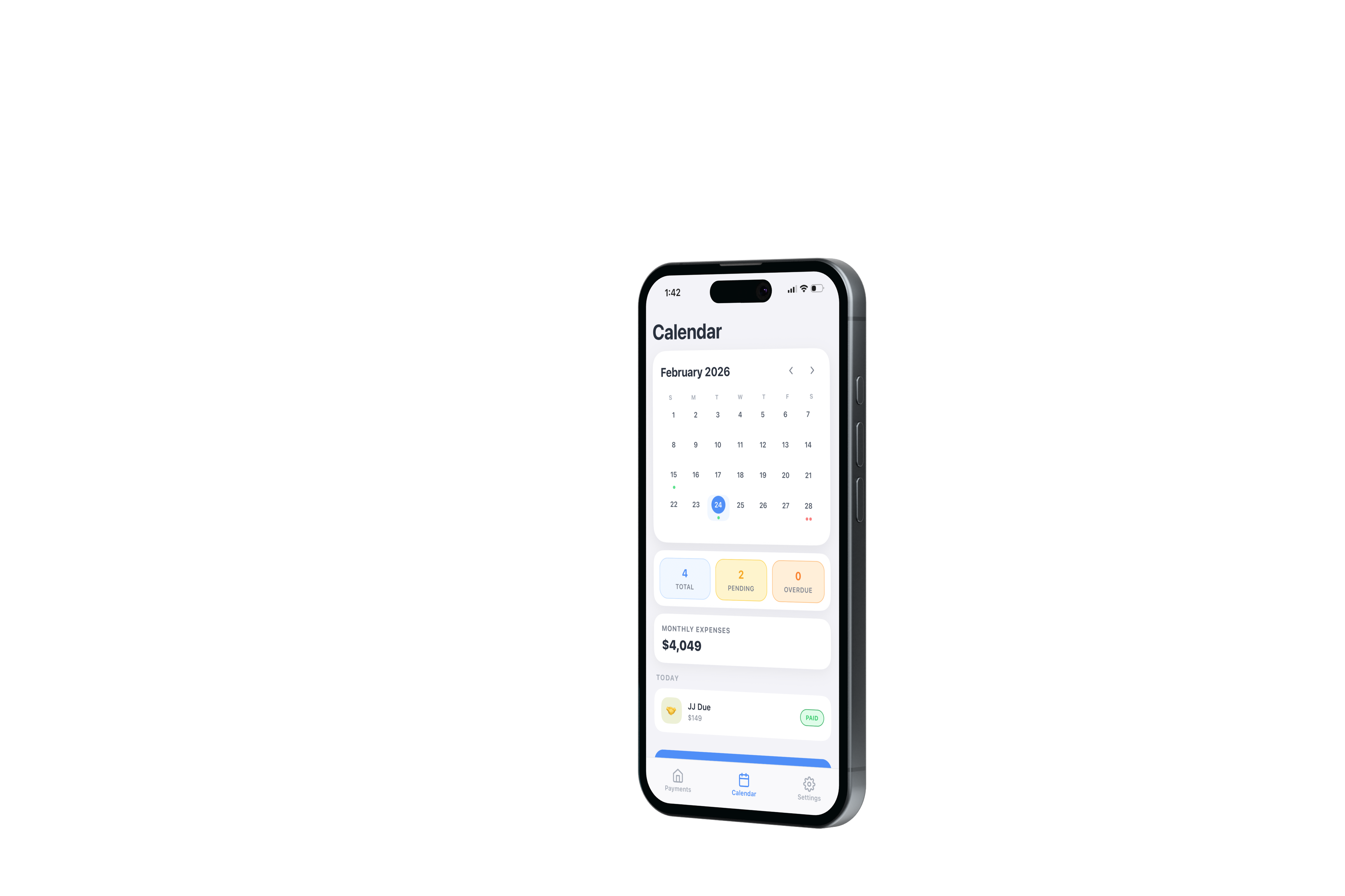OnDue app preview C2